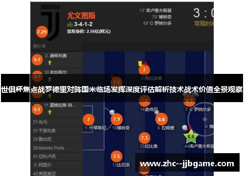 世俱杯焦点战罗德里对阵国米临场发挥深度评估解析技术战术价值全景观察