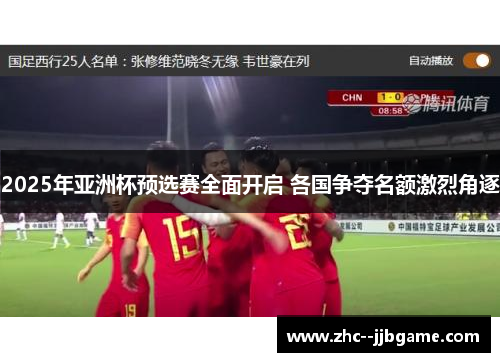2025年亚洲杯预选赛全面开启 各国争夺名额激烈角逐 2025年亚洲杯预选赛全面开启 各国争夺名额激烈角逐